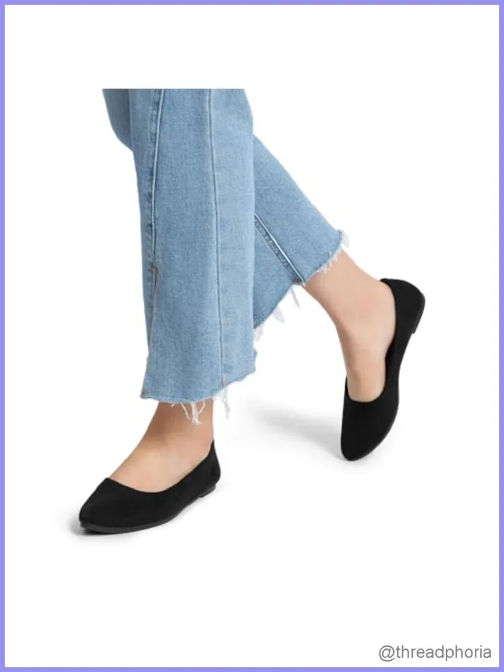 Pointed Toe Ballet Flats Comfy Faux Suede Slip On Work Casual Shoes